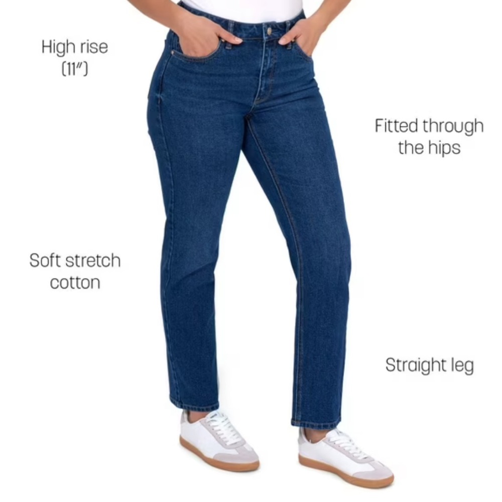 Seven7 High Rise Women's Jeans - Dark Blue